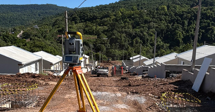 Marcação e locação de greides de projeto